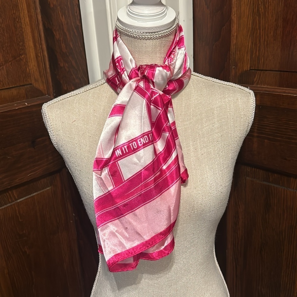 Avon Pink Ribbon In It To End It Scarf Wrap